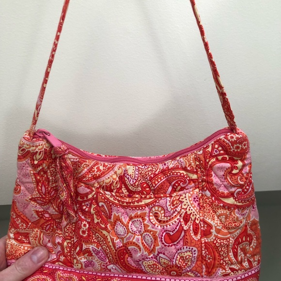 Vera Bradley orange and pink purse - Picture 5 of 7